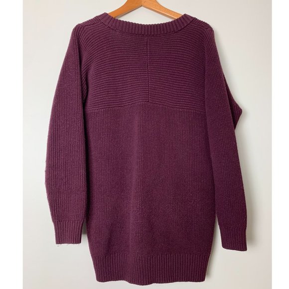 Athleta West End Oversized Cardigan in Antique Burgundy - Picture 3 of 9